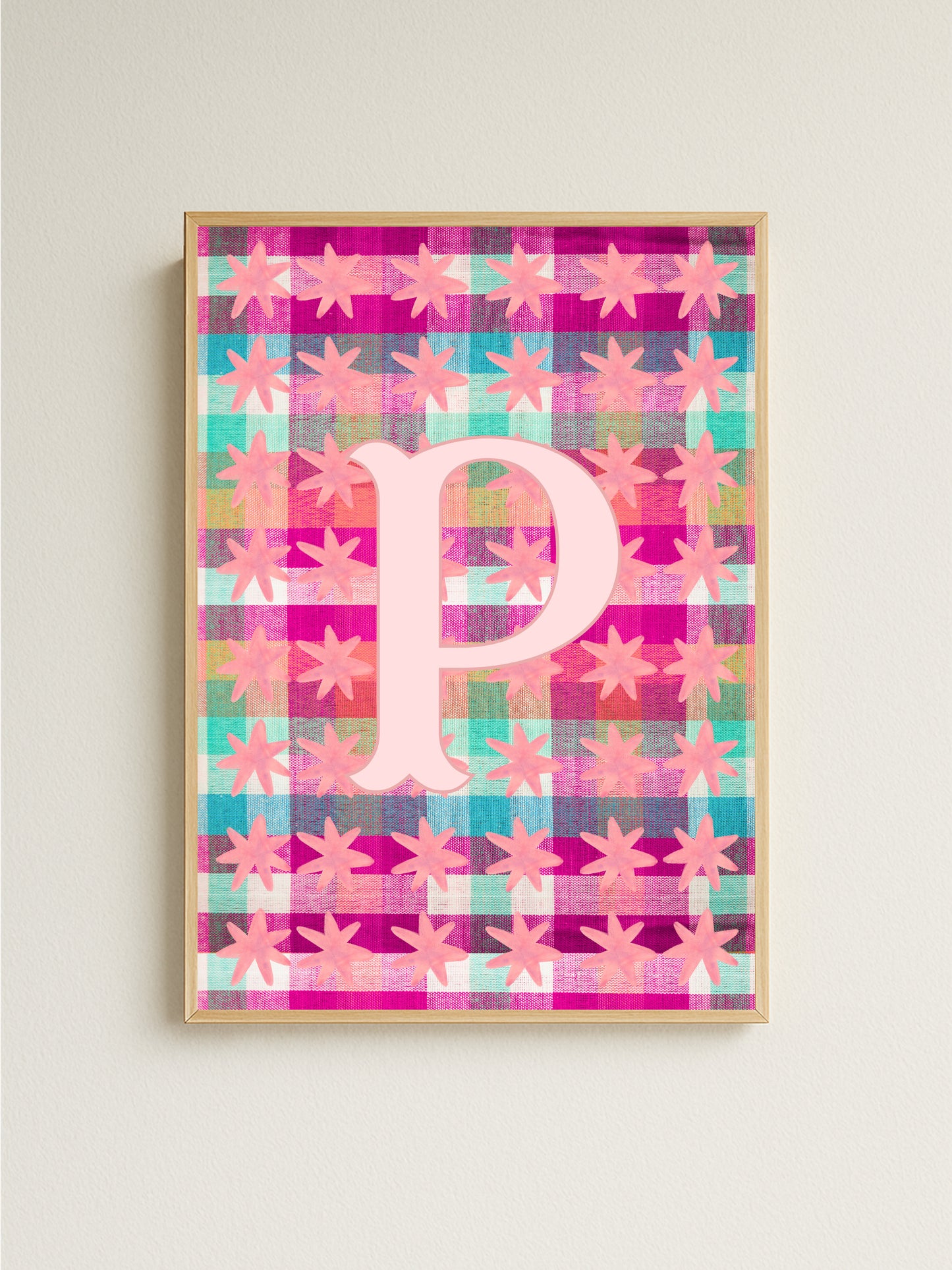 Checker Stars Personalised Print