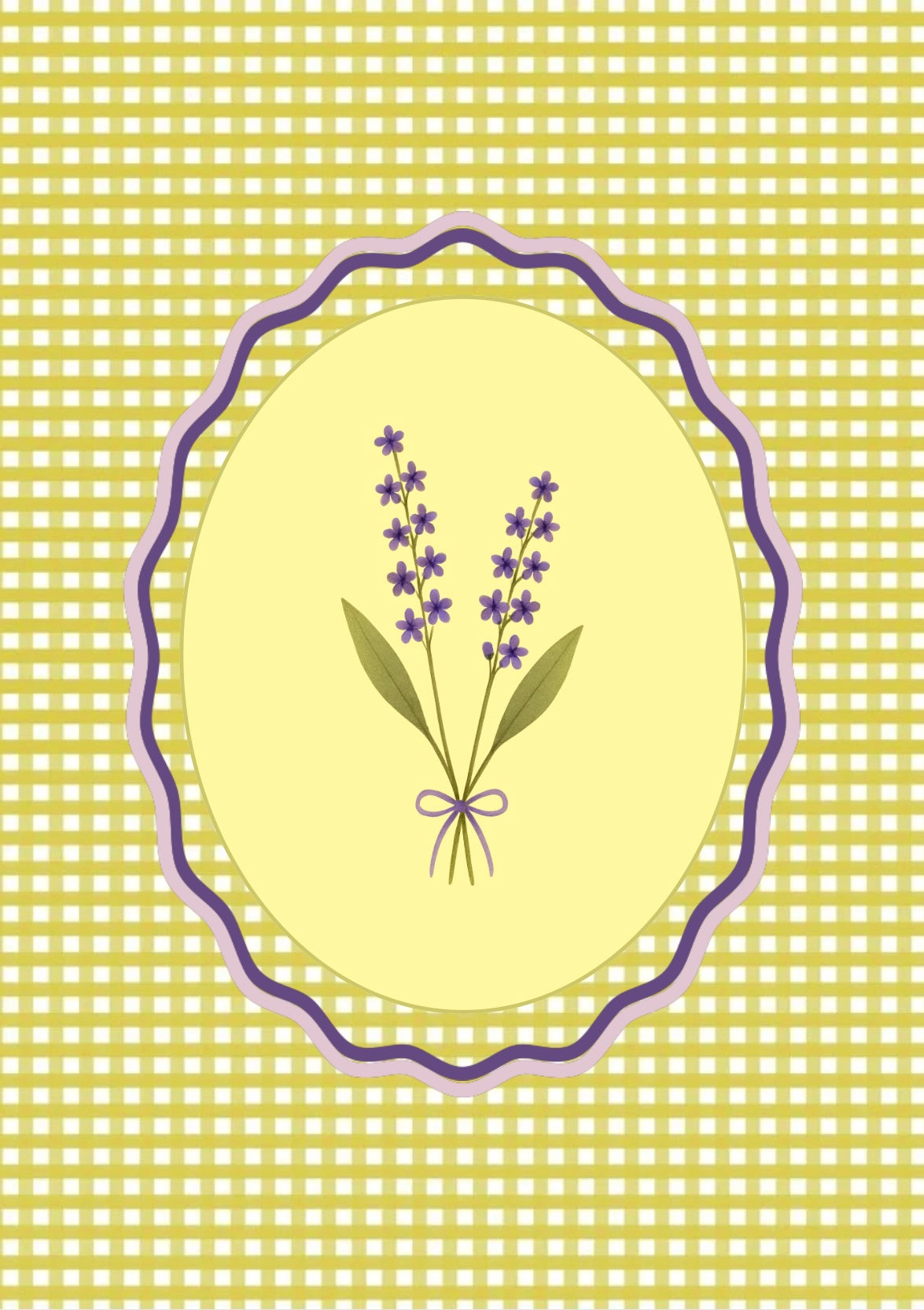 Gingham Floral Print