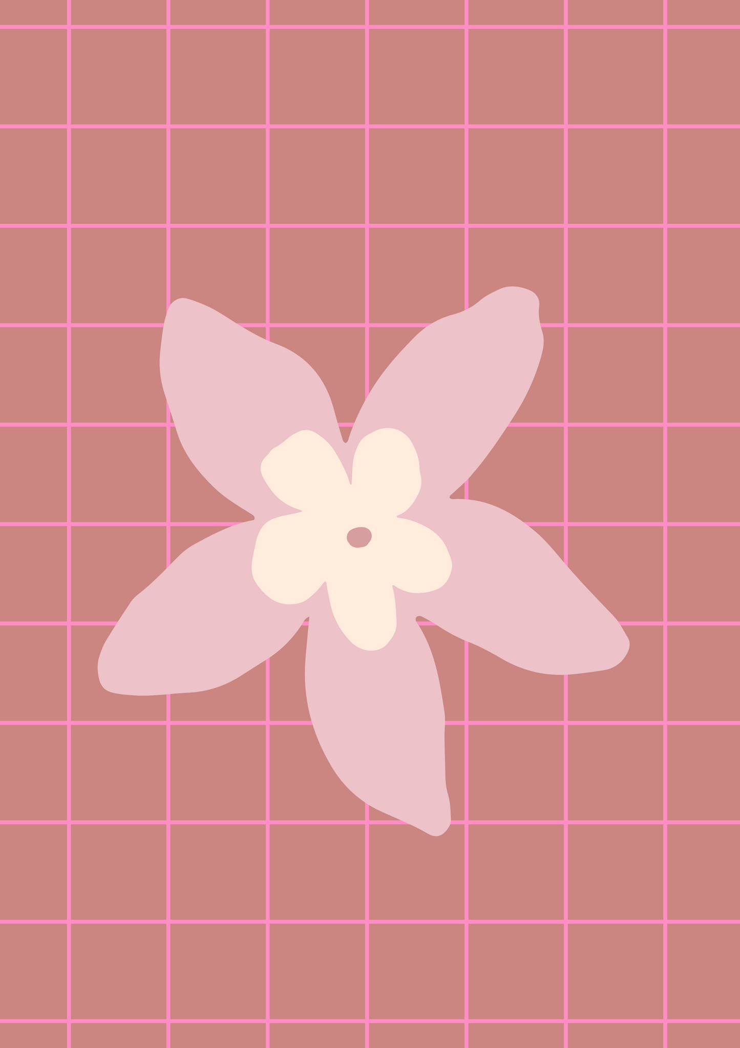 Neon Flower Print