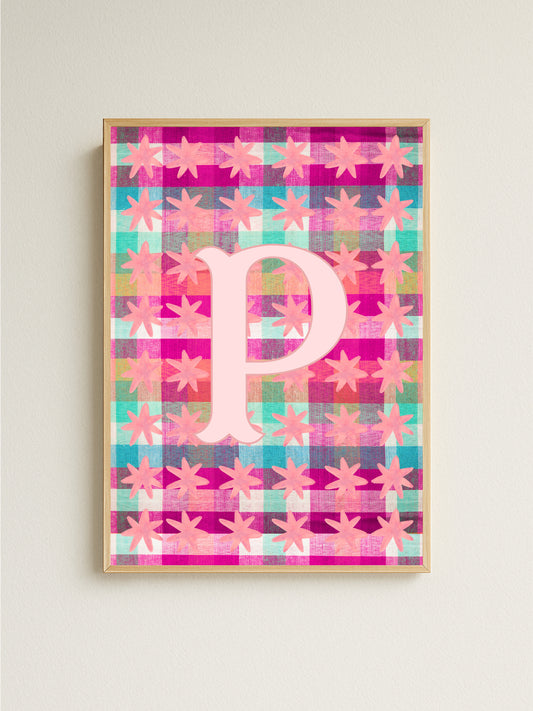 Checker Stars Personalised Print