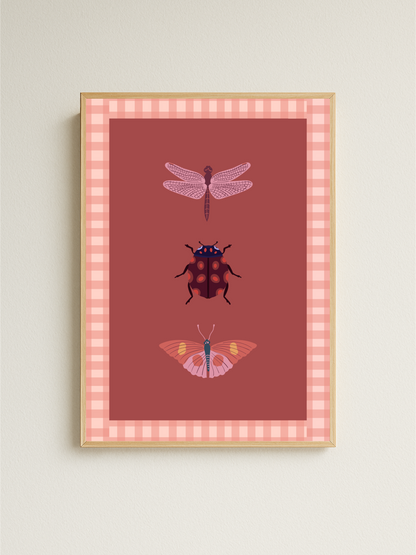 Bug Print (red)