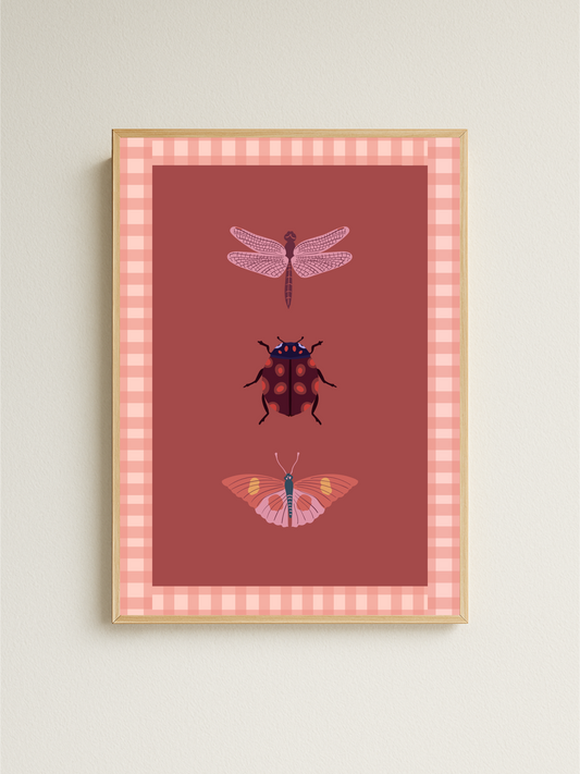 Bug Print (red)
