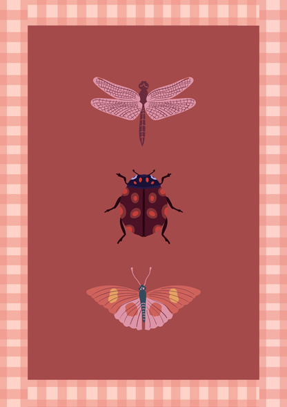 Bug Print (red)