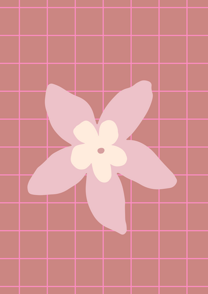 Neon Flower Print