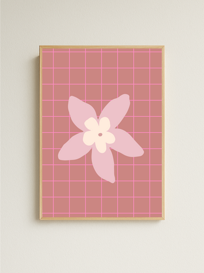 Neon Flower Print