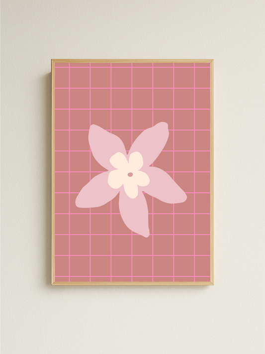 Neon Flower Print